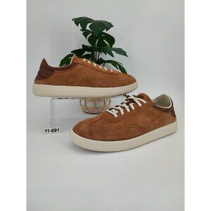 OluKai Men’s Punini Brown Suede Lace Up Sneakers Comfort Size 11 US